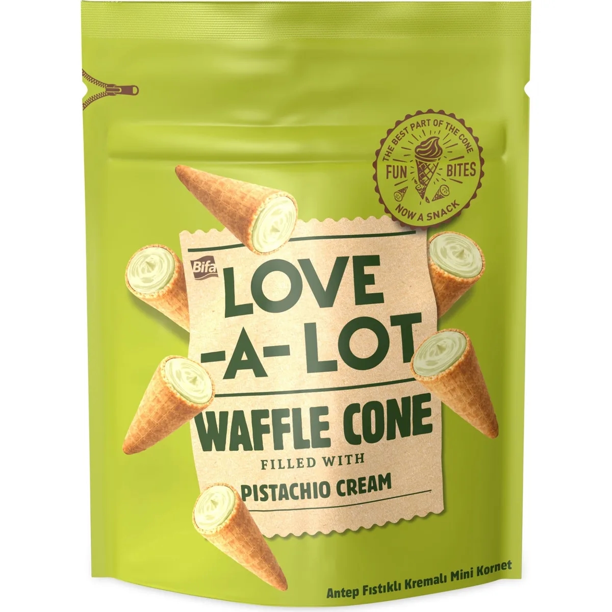 Napolitană Bifa Love-a-Lot cornet cu cremă 55 g — imaginea 7