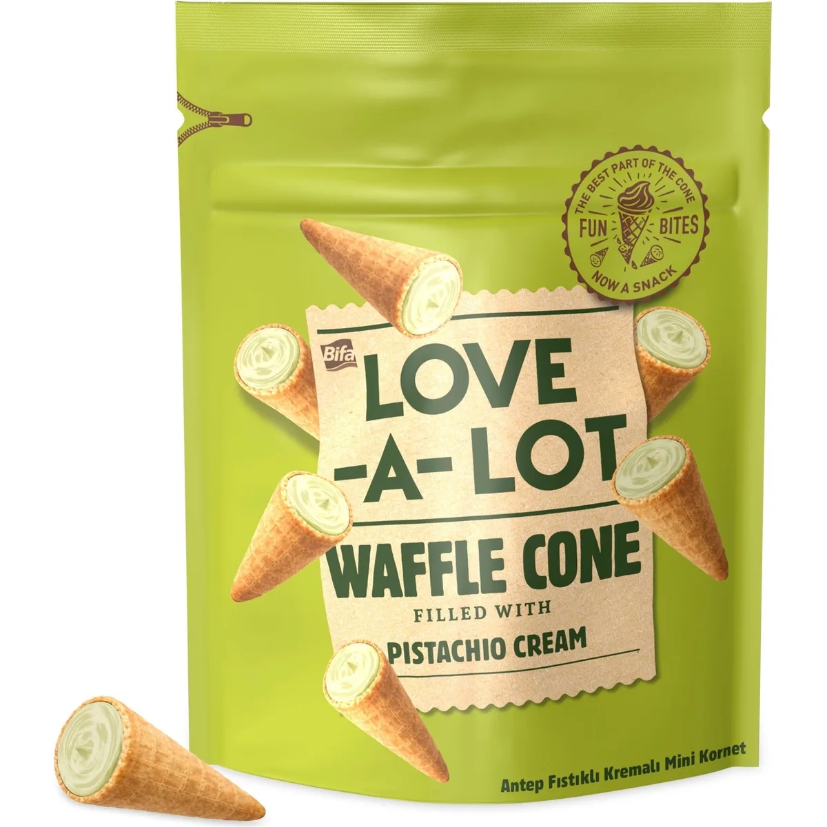 Napolitană Bifa Love-a-Lot cornet cu cremă 55 g — imaginea 8