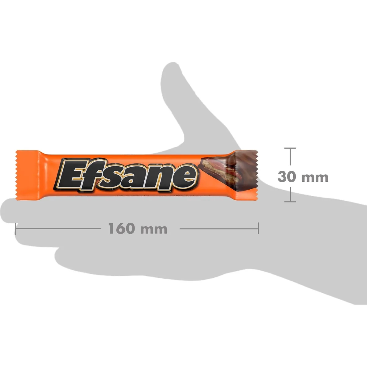 Biscuiți Bifa Efsane cu caramel și glazură de ciocolată 50 g — imaginea 4