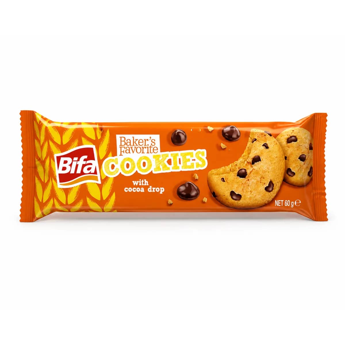 Biscuiți Bifa Cookies cu fulgi de ciocolată 60 g